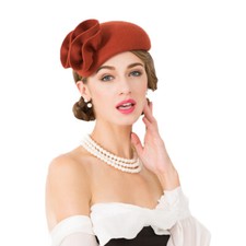Ladies Felt Wool Fascinator Cocktail Formal Wedding Bridal Hat Headpiece A566
