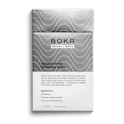 Boka Bright + White Sensitive Smile Whitening Strips 32 Pack--FREE SHIPPING! New