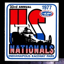 NHRA U.S. Nationals Indianapolis 1977 - Original Vintage Racing Decal/Sticker