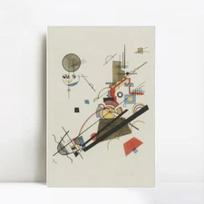 Framed Canvas Print FROHLICHER AUGSTEIG R.177 by Wassily Kandinsky 20"x28"