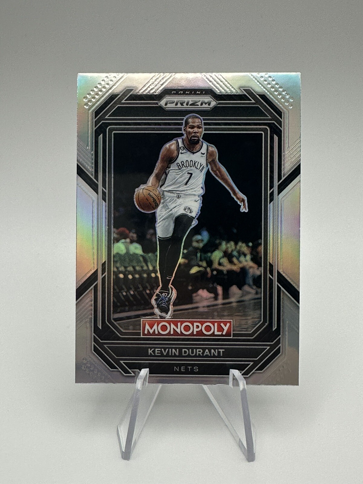 2022-23 Panini NBA Prizm Monopoly Kevin Durant Silver Prizm #7 Brooklyn Nets