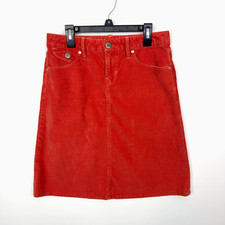 Gap 1969 Red Corduroy Mini Skirt 25/0 Vintage 2009 Y2K Indie Sleaze Preppy