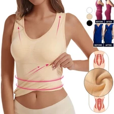 Women's Firm Tummy Control Body Shaper Cami Tank Tops Slimming Compression Vest