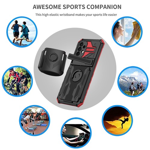 For Samsung Galaxy A32 A42 A52 A02 A51 A21s Armband Shockproof Hard Case Cover - 第 74/82 張圖片