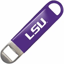 LSU Tigers Bottle Opener 7 inch long Heavy duty Vinyl Boelter Brands New in pack