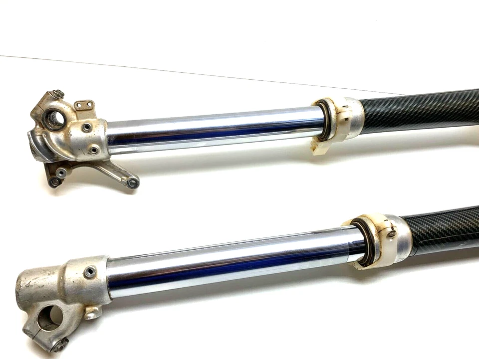 2001 01 Yamaha YZ250F YZ 250 F horquillas delanteras patas triple abrazadera Scotts suspensión Foto 4 de 4