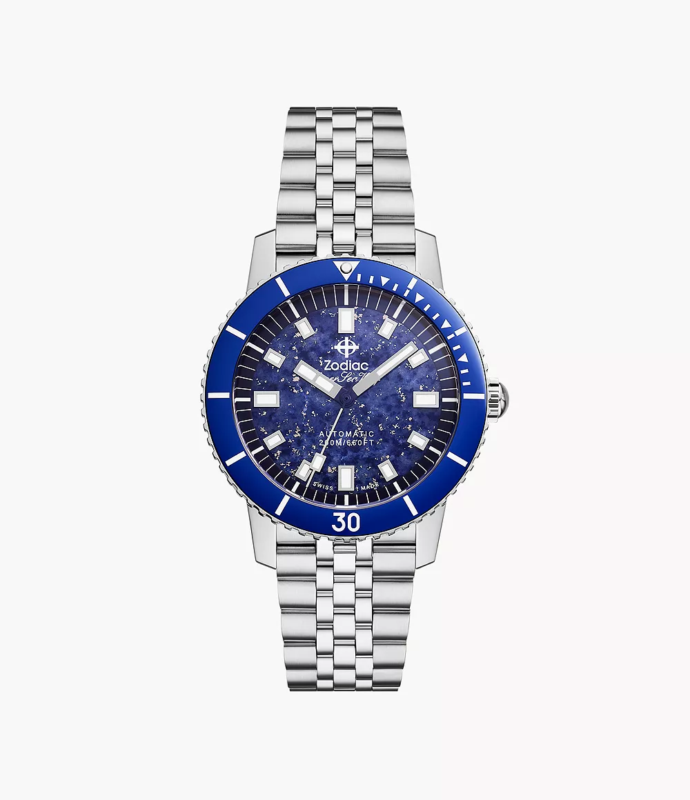 Buy Zodiac Super Sea Wolf Blue Men's Watch - ZO9266 online | eBay