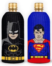 TWO FREAKERs Fits Every Bottle Can Beverage Insulator DC Supes Batman V Superman