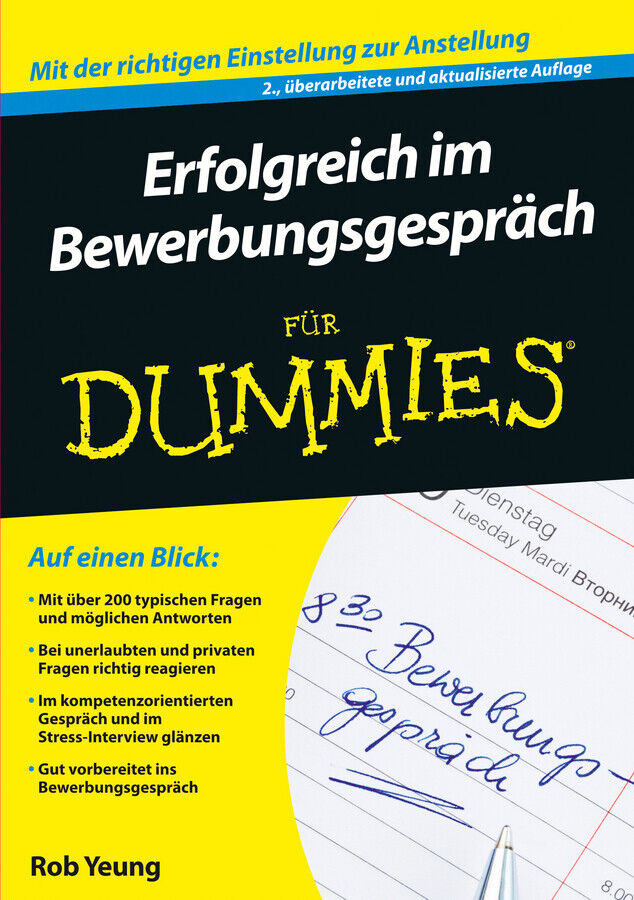 Thumbnail - Rob Yeung / Erfolgreich Bewerbungsgespräch Für Dummies