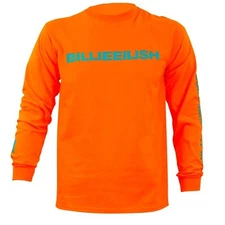 Billie Eilish Don't Smile at Me Adult Unisex Long Sleeve T-Shirt - NWT