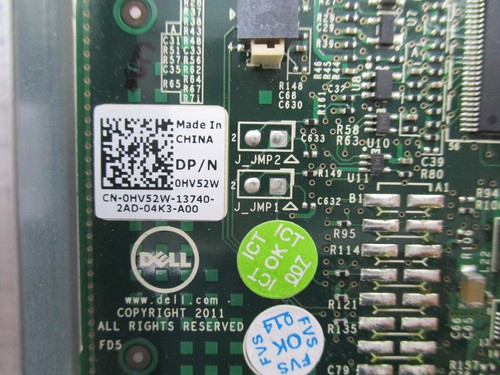 Dell PERC H310 8-Port SAS 6Gbps PCIe RAID Controller Dell P/N: 0HV52W Tested - Picture 4 of 5