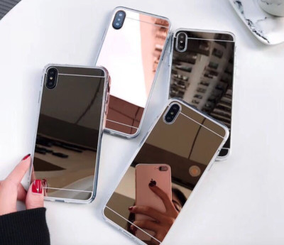 Nice Mirror PhoneCase For iPhone 12 11 Pro Max XR X XS TPU Hard PC Back Cover