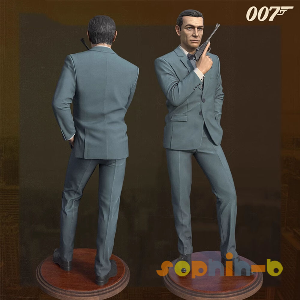 James Bond 007 2 Heads Resin Model Kit Unpainted 3d Printed