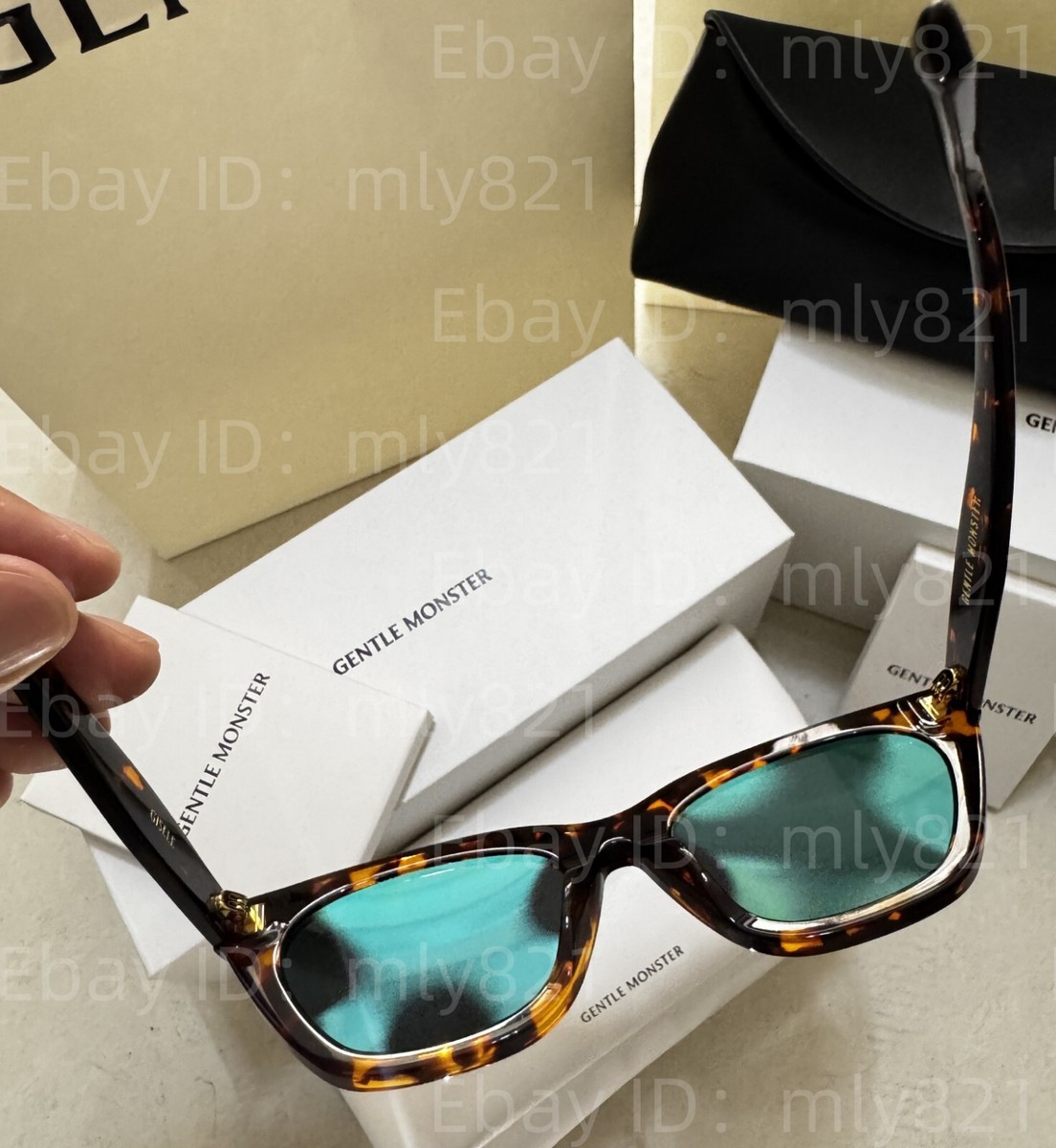 Gentlemonster Gisele T1 Sunglasses Brown Frame Black Lenses | eBay