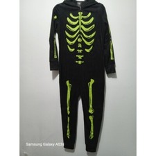 Hyde EEK Size M Skeleton Glow In The Dark Halloween Cosplay Jumpsuit Hooded