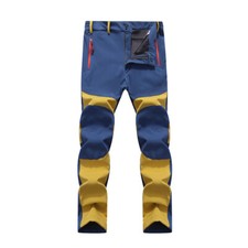 Mens Hiking Pants Soft Elastic Trousers Outdoor Windproof Waterproof Winter Warm