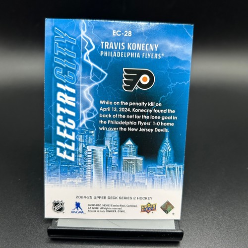 2024-25 UD Series 2 ElectriCity #28 Travis Konecny Philadelphia Flyers - 第 2/2 張圖片