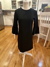 Zara Woman Black Bell Sleeved Career Shift Dress