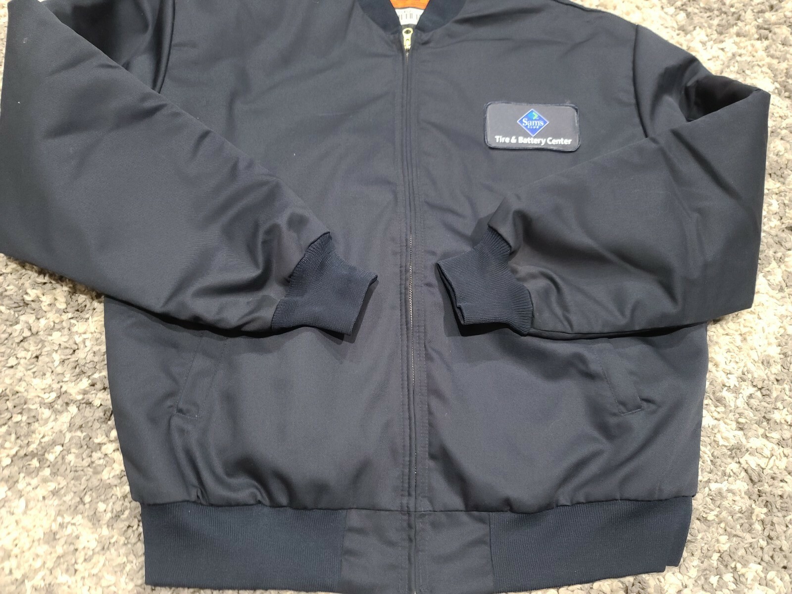 Sam's Club Tire & Battery Center Employee Full Zip Jacket Blue Men Sz