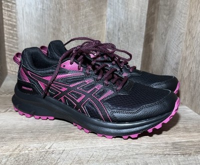 ASICS Trail Scout 2 Black Pink Lace Up Running Shoes 1012B039 Women's Size 9