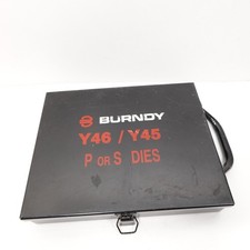 Burndy Y46 / Y45 Crimp Die Storage Case Metal Box – Holds P or S Dies – Empty