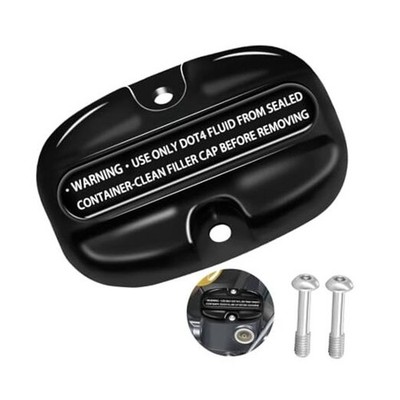 Rear Brake Master Cylinder Cover for Harley Touring Electra Glide、Street Black