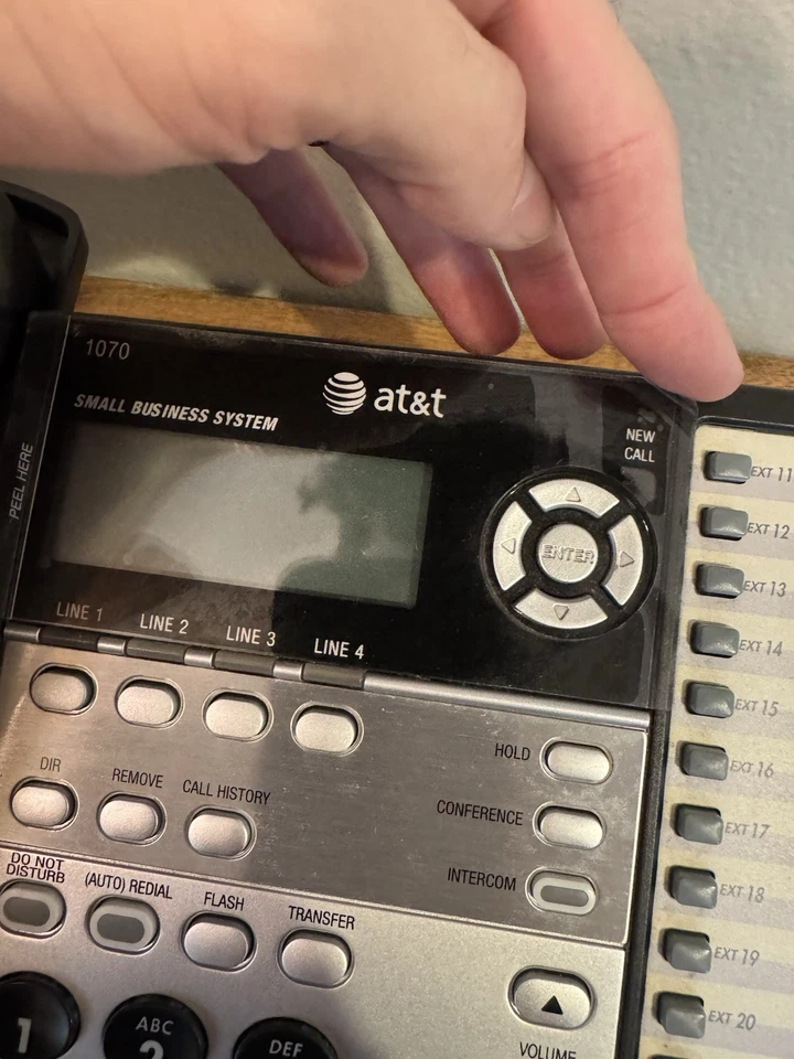 Sistema telefónico AT&T 1070 4 líneas para pequeñas empresas con adaptador (estado 9,5/10) Foto 4 de 4