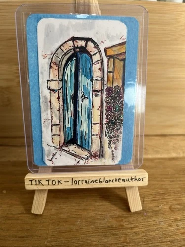 blanchelm ACEO original (NOT a print) OOAK Miniature art 