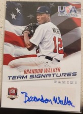 2015 USA Baseball 15U National Team Signatures #20 Brandon Walker #'d 173/299