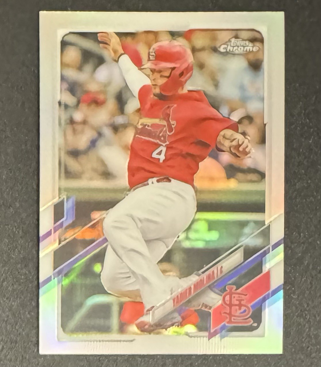 Yadier Molina 2021 Topps Chrome Refractor #132 - St. Louis Cardinals
