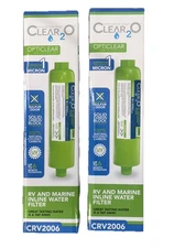 Clear2O CRV2006 RV and Marine Inline Water Filter X 2