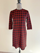 Kleid, Gr. S, Marke C&A - Yessica, schwarz-rot, Shift Dress, Rundhals 