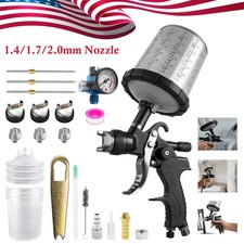 2008hvlp Auto Paint Air Spray Gun Kit Gravity Feed Car Primer 1.41.72.0 Nozzle
