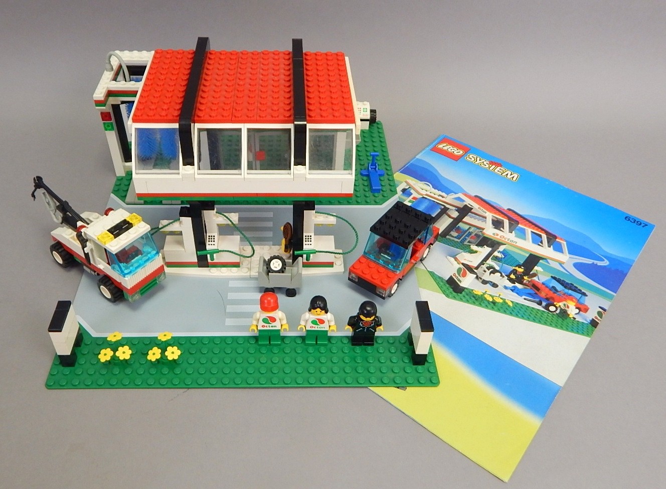 LEGO Gas N' Wash Express 6397 Town City Vintage Set 1992 99%