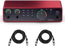 Focusrite Scarlett Solo 4th Gen 2x2 USB Audio Interface With Single Microphone
