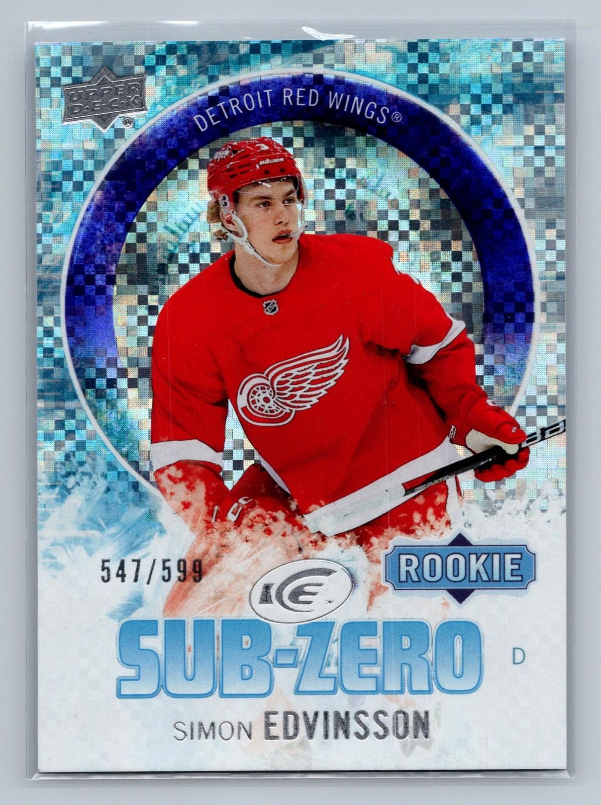 2023-24 Upper Deck Ice #SZ-61 Simon Edvinsson Sub Zero #/599