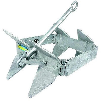 SEACHOICE 43780 Hot-Dipped Galvanized Steel MEDIUM FOLD AND HOLD ANCHOR 19Lbs