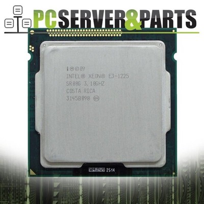 Pair of Intel Xeon E3-1225 SR00G 3.10GHz 6MB Quad Core LGA1155 CPU Processors