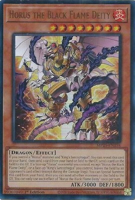 3x Horus the Black Flame Deity Ultra Rare MP25-EN158 NM 2025 Mega-Pack playset