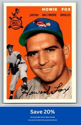 Howie Fox 1994 Topps Archives 1954 #246 Gold Baltimore Orioles K39