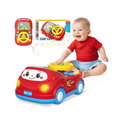 Toys for 1 Year Old Boy Gifts - 2-in-1 Push Car & Musical Racing Adventure St...