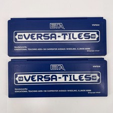 ETA Cuisenaire Versa Tiles Answer Case Lot of 2 Math Language Arts Homeschool