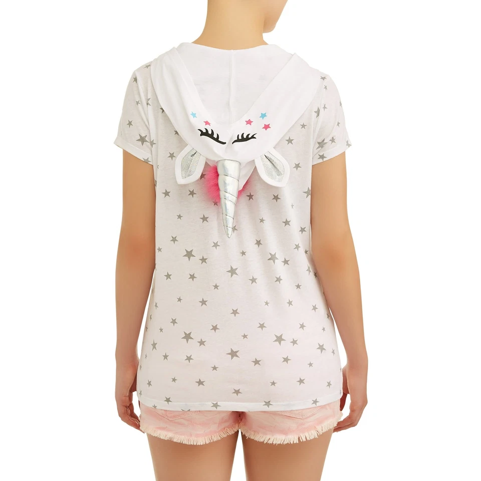 Híbrido Mujer | Disfraz de Unicornio Halloween Junior con Capucha y Capa | Talla Foto 3 de 4