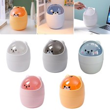 Mini Small Waste Bin Desktop Garbage Basket Home Office Table Trash Can with Lid