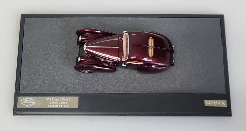 Matrix 1931 Bugatti Type 51 Dubos Coupe Chassis #51133 1:43 Scale Diecast, Mint - Image 2 of 4