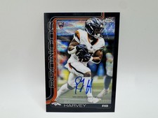 2025 Topps Chrome Rj Harvey Black Wave Rookie Auto 02/10 RA-RH