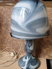 Ancienne Lampe Champignon Michèle LUZORO en verre soufflé