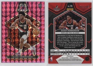 2023-24 Panini Mosaic Rookies Pink Prizm /149 Scoot Henderson #216 Rookie RC