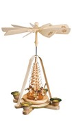 Weihnachtspyramide Engel, 28 Cm Hoch, Natur, Original Erzgebirge Von Richard ...