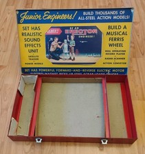 Gilbert Erector Set No. 10073 Musical Ferris Wheel Case, Manual and Inserts